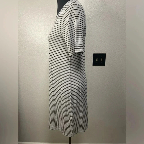 H&M Divided Grey and Black Striped Shirt Dress Size XS - Picture 3 of 7